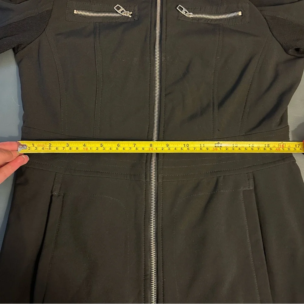 Miss Sixty M60 Womens Black Soft Shell Zip Jacket Coat Medium - Picture 8 of 10